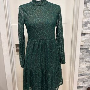 Art class girls  Green Lace Dress